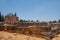 Ancient ruins in the city of Anjar, Lebanon