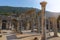 Ancient ruins in Ephesus Turkey - archeology background