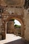 Ancient ruins of the first American hospital, San NicolÃ¡s de Bari in Santo Domingo,16th century. Arches, columns and walls