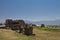 Ancient ruins house of anatolian civilization in hierapolis, pamukkale, turkey