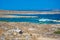 Ancient ruins in the island of Delos in Cyclades, one of the most important mythological, historical and archaeological sites.