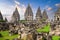 Ancient ruins of Prambanan Hindu temple. Java, Indonesia