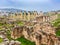 Ancient ruins in roman Gerasa town in Jerash city