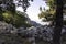 Ancient ruins at Termessos or Thermessos in the Taurus Mountains, Antalya province, Turkey. Termessos