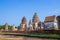 Ancient ruins of Wat Phra Sri Rattana Mahathat, pagoda of archaeological site in Thailand