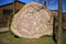 Ancient rune stone in Trelleborg in Sweden