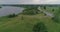 An ancient Russian burial mound on the Bank of the Volkhov river.