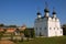 Ancient Russian city of Zaraysk. View of the Kremlin. Travel, history, beauty, antiquity, tower, wall