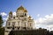 Ancient russian temple in Moscow city.