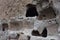 Ancient Sandstone Cliff Dwellings Carved Out into The Rock