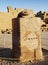 Ancient Scarab Statue in Temple Karnak, Egypt. Symbol of good luck