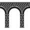 Ancient seamless stone bridge viaduct aqueduct