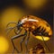 Ancient Secrets Unveiled Yellow Insect Preserved in Amber