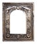 Ancient silver frame isolated