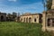 Ancient Spa in Leghorn, Crumbling Building Architectural Monument in Italy