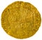 Ancient Spanish gold coin of Kings Fernando e Isabel