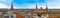 Ancient spires dot the skyline of Copenhagen, Denmark