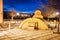 Ancient square in historic Albayzin hood of Granada