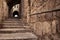 An ancient staircase, in the old Jewish Quarter alleys,