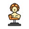 Ancient statue, ancient greek sculpture icon design in trendy style