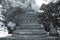 Ancient statue in Candi Mendut Monastery near Borobudur. Central Java, Indonesia