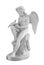 Ancient statue. Cupid with doves sculpture of Luigi Bienaime. Masterpiece isolated photo with clipping path