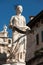 Ancient Statue of Fountain Madonna Verona on Piazza delle Erbe, Italy