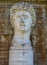 Ancient statue of Roman Emperor Gaius Julius Caesar Augustus