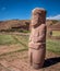 Ancient statue at Tiwanaku Tiahuanaco, Pre-Columbian archaeological site - La Paz, Bolivia