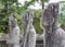 Ancient statues in Khai Dinh tomb in Hue