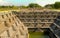 The ancient step well in Hampi India