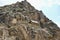 An ancient stone building at The Ollantaytambo Sanctuary, historical Inca site. Ollantaytambo, Peru, October 5, 2023.