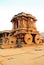 The ancient stone chariot at Hampi, India