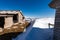 Ancient Stone Cow Shed on Lessinia Plateau in Winter with Snow - Veneto Italy