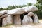 Ancient stone dolmen in Briere region, France