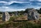 Ancient Stone Field Alignements De Menhir Carnac With Neolithic Megaliths In Brittany, France