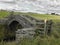 An ancient stone medieval packhorse bridge