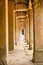 Ancient stone passage of Ta Prohm Temple complex, Cambodia.