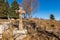 Ancient Stone Religious Cross in Mountain - Lessinia Plateau Italy