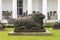 Ancient stone sculpture, depict of Nandi classical Hindu god