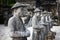 Ancient stone statues in the Tomb of Khai Dinh, Hue,Vietnam