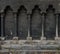 The ancient stone wall of cathedral in Halberstadt, Germany