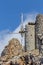 Ancient stone windmills Lassithi area, Crete, Greece