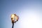 Ancient street lamps in the street of Valetta, Malta at dusk