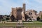 The ancient structures of the Roman Forum