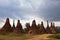 Ancient stupas in Sangkar village, Myanmar