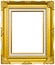 Ancient style golden photo image frame