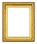 Ancient style golden photo image frame