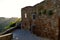 Ancient sunset scene in Civita di Bagnoregio, Italy