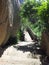 Ancient Taoist stone stairs in Laoshan Scenic Area  Qingdao City  Shandong Province  China